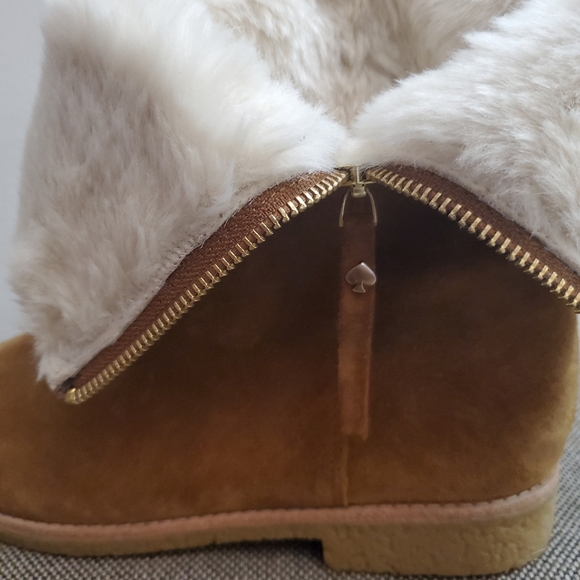 Kate Spade Baja Women Round Toe Suede Brown Boot Sz 8. New without box - Picture 4 of 9